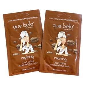 Que Bella Coffee Scrub and Mud Mask pc